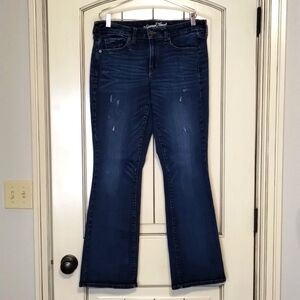 Universal Thread Skinny Midrise Bootcut Denim Jeans Size 10/30R Distressed